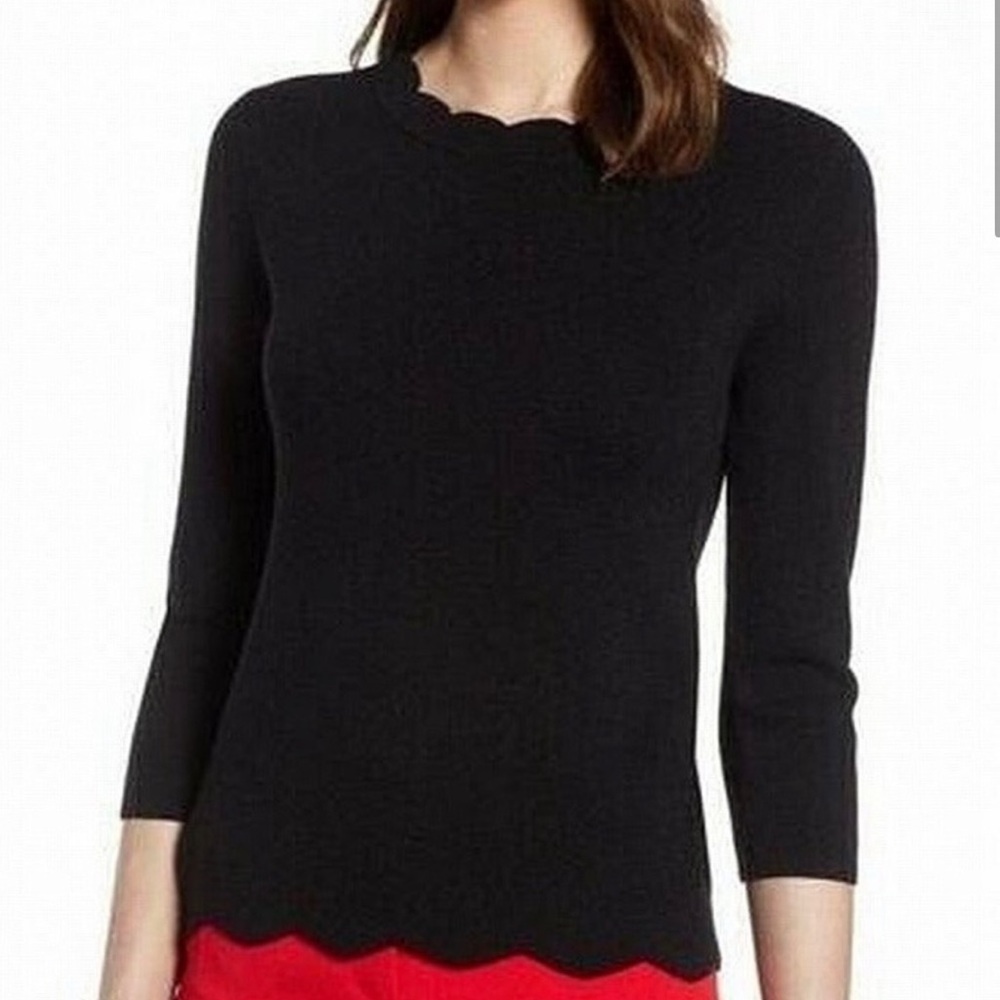Nordstrom’s Halogen Scallop Edge Sweater